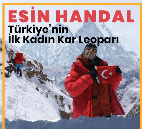 Dünya’da Kar Leoparı unvanını alan ilk Türk Kadın Esin Handal